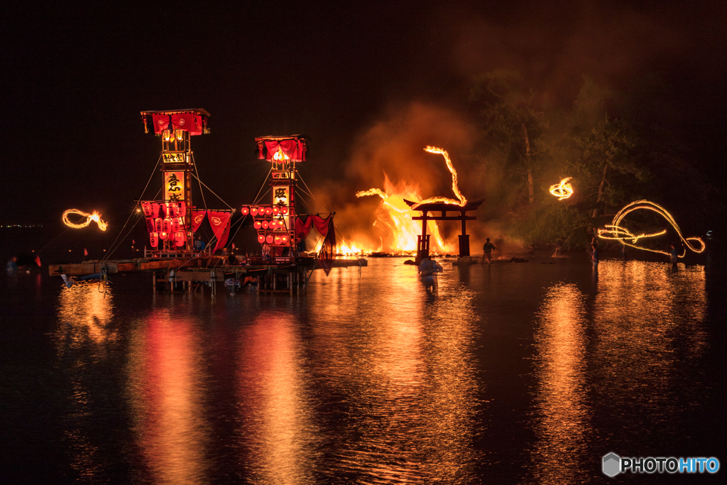 石川県・能登町 恋路火祭り 2017 5