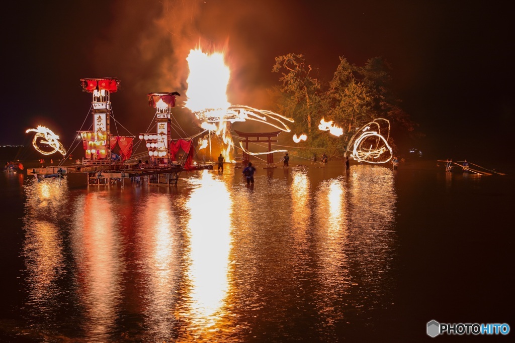 石川県・能登町 恋路火祭り 2017 1