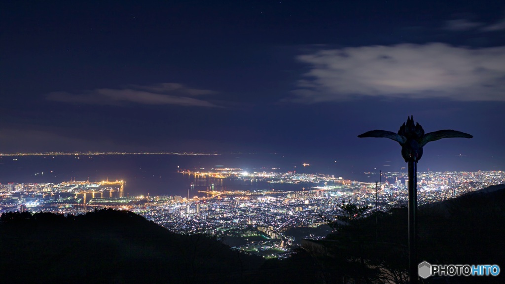 兵庫県・六甲山天覧台からの夜景 2
