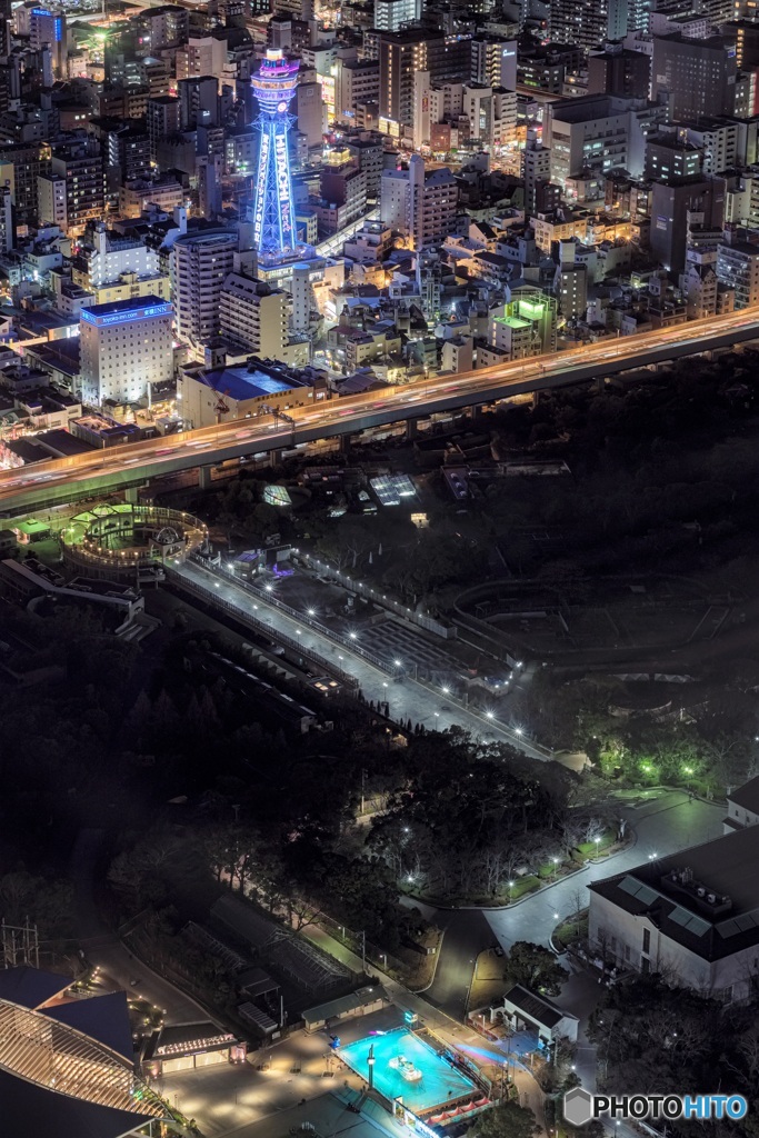 大阪府・あべのハルカスからの夜景 5