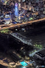 大阪府・あべのハルカスからの夜景 5