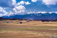 長野県・春の川上村の風景 2