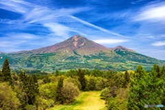 福島県・新緑の磐梯山