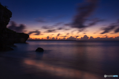 沖縄県・宮古島 砂山ビーチの夕景