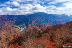 新潟県・苗場山からの紅葉