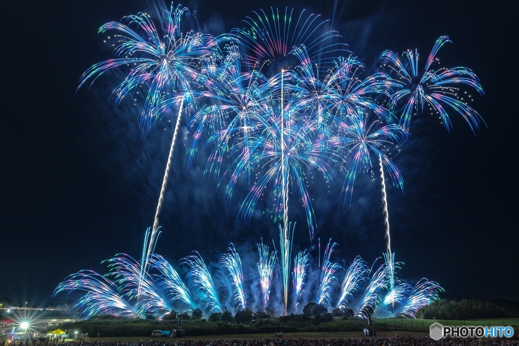 茨城県・常総きぬ川花火大会 2017 グランドフィナーレ 2