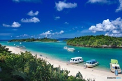 沖縄県・石垣島 川平湾の風景