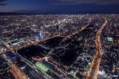 大阪府・あべのハルカスからの夜景 2