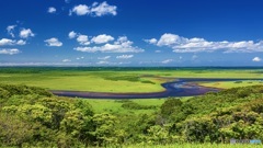 北海道・厚岸町 夏の霧多布湿原の風景 2