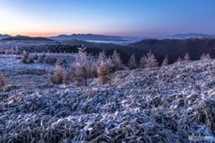 長野県・美ヶ原高原 晩秋の暁