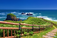 北海道・厚岸町 夏の霧多布岬の風景 7