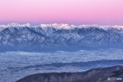 長野県・美ヶ原高原 冬の朝焼け 1