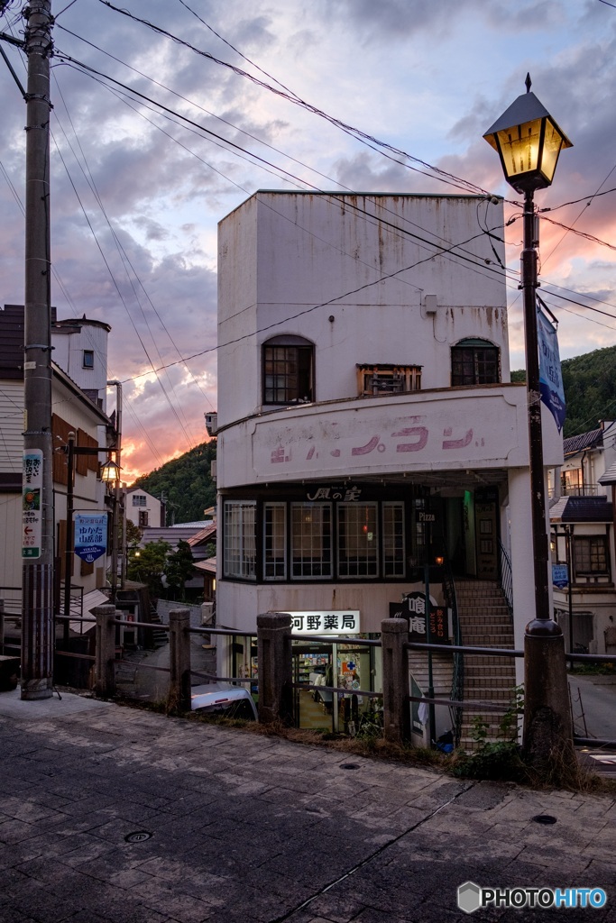 長野県・夕方の野沢温泉村 2