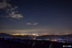 熊本県・阿蘇から望む熊本市の夜景