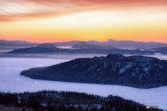北海道・美幌町 朝の屈斜路湖