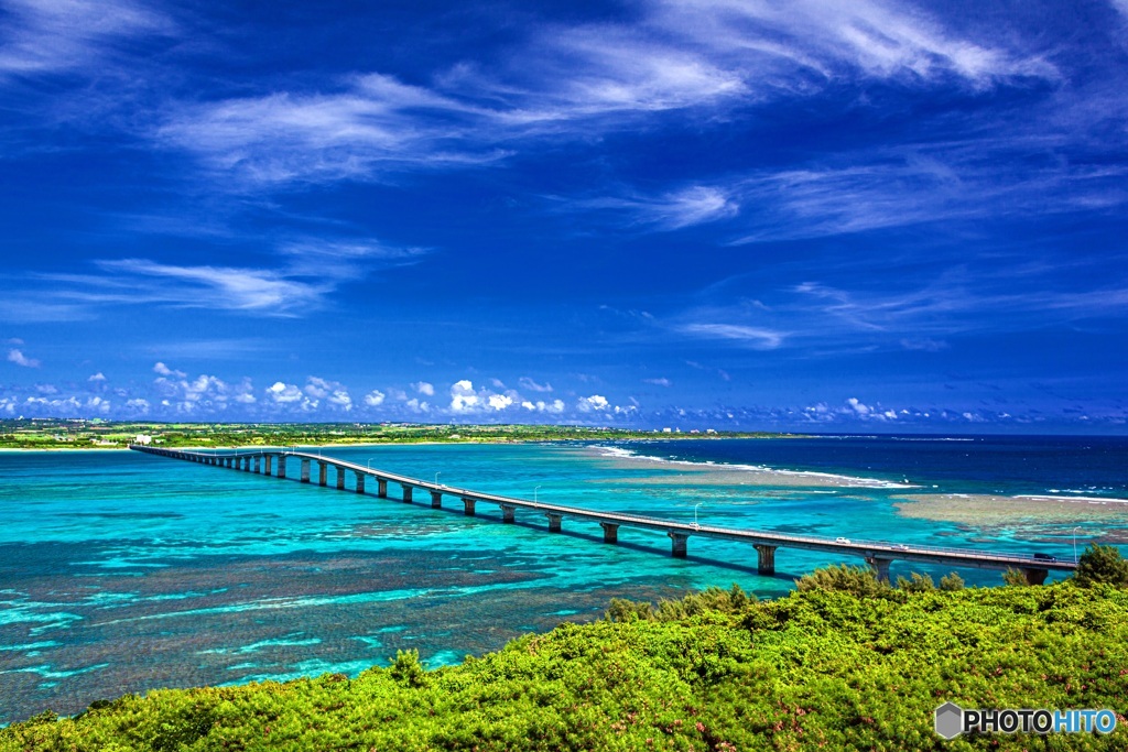 沖縄県・来間島 来間大橋の風景 1