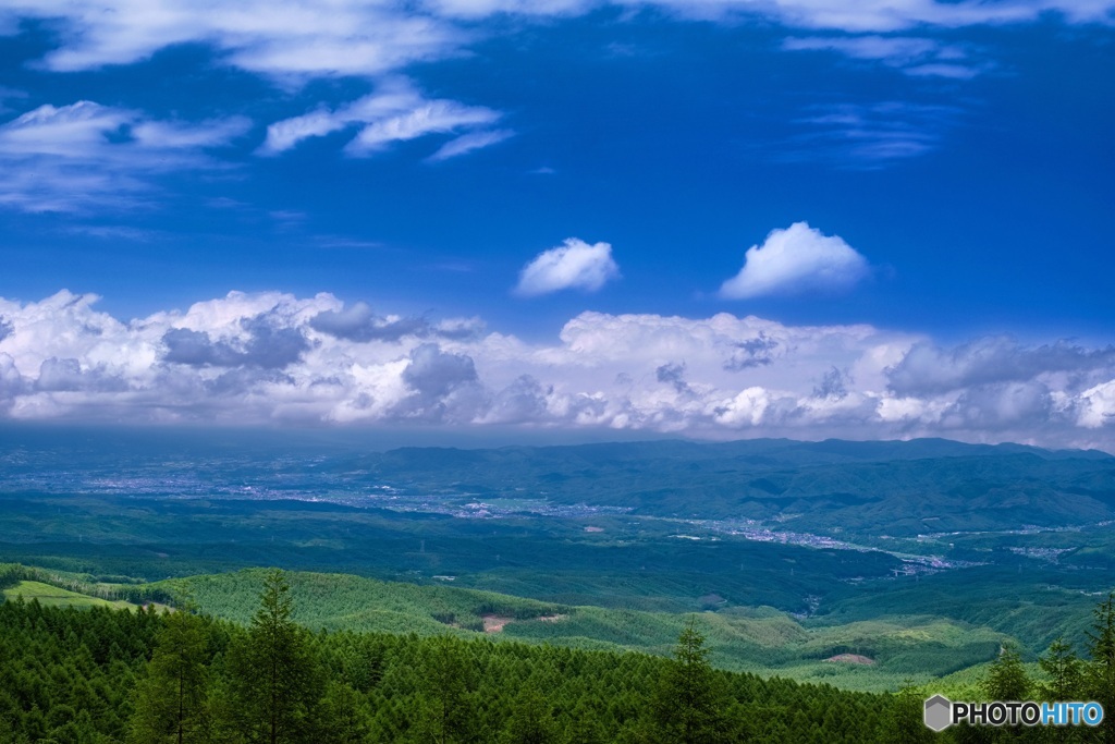 長野県・小海町千代里（レストハウスふるさと付近）からの風景