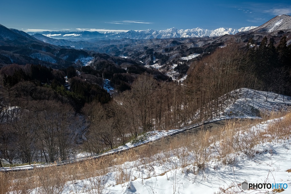 長野県・冬の大望峠の風景 4