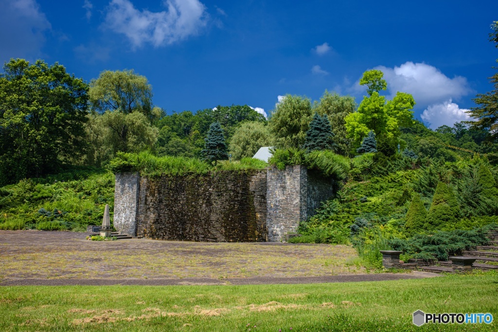 長野県・木島平村 やまびこの丘公園の風景