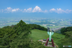 長野県・夏の安曇野の風景