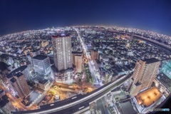 東京都・江戸川区 タワーホール船堀の夜景