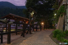 長野県・夏の野沢温泉の夜 2