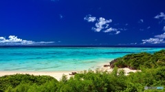 鹿児島県・与論島 ビーチの風景 9
