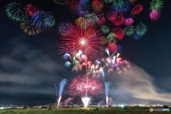山梨県・神明の花火 2018 1