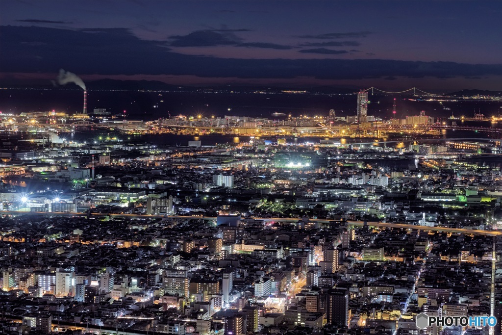大阪府・あべのハルカスからの夜景 1
