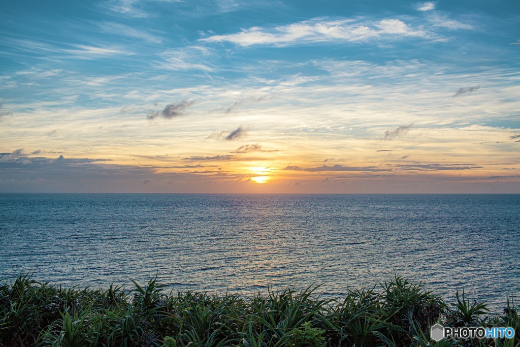 沖縄県・与那国島の夕景