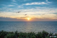 沖縄県・与那国島の夕景