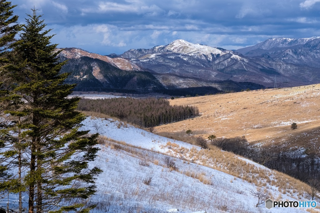 長野県・冬の霧ヶ峰の風景 4