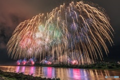 新潟県・おぢやまつり大花火大会 2017 大スターマイン 1