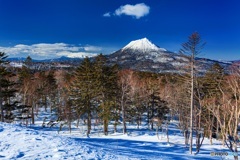 北海道・釧路市 冬の雄阿寒岳