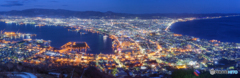 北海道・函館山から眺める函館の夜景
