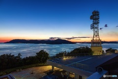 香川県・与島PA 瀬戸大橋の夕景 2