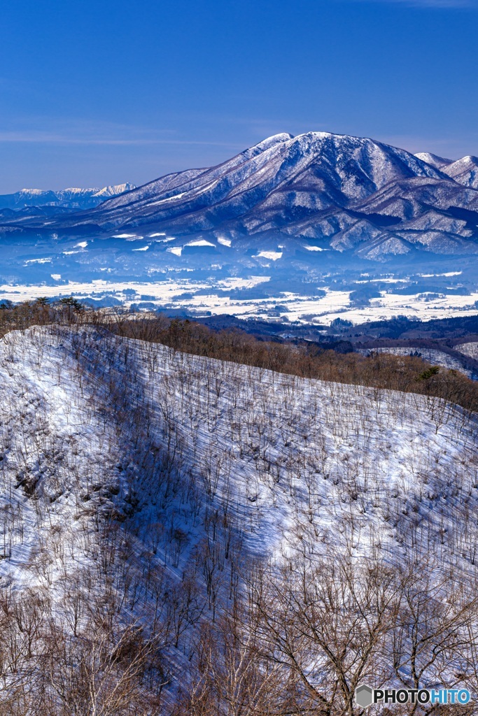長野県・冬の飯縄山の風景 2