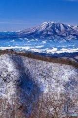 長野県・冬の飯縄山の風景 2