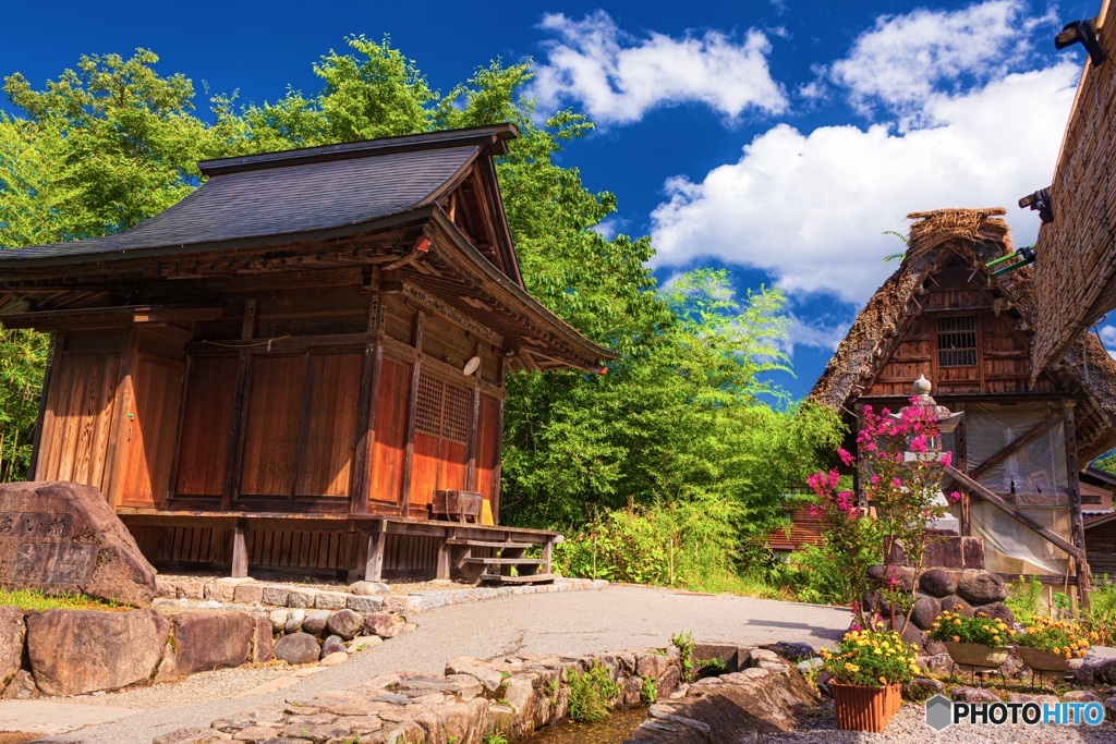 岐阜県・夏の白川郷の風景 7