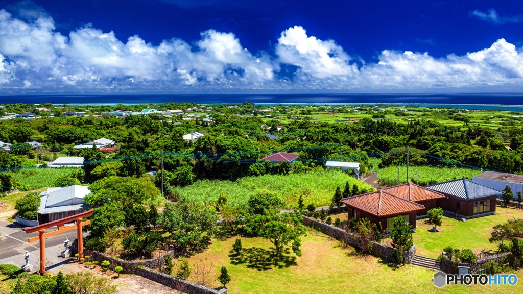 鹿児島県・与論島 高台からの風景 6