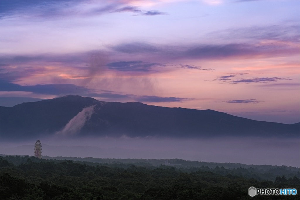 群馬県・四阿山の夕景