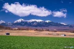 長野県・春の川上村の風景 1