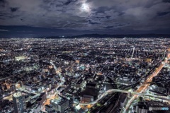 大阪府・あべのハルカスからの夜景 6