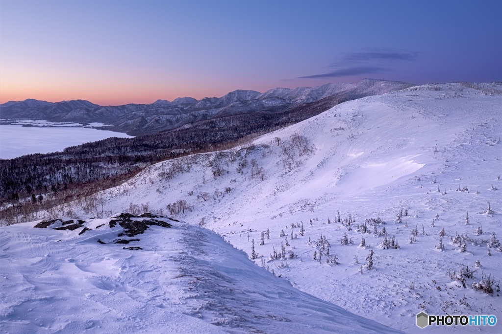 北海道・美幌町 冬の美幌峠の夜明け 2