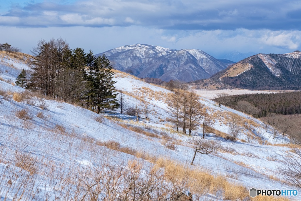 長野県・冬の霧ヶ峰の風景 6