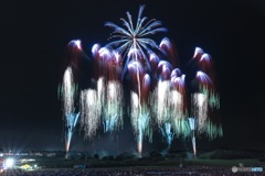 茨城県・常総きぬ川花火大会 2017 グランドフィナーレ 1