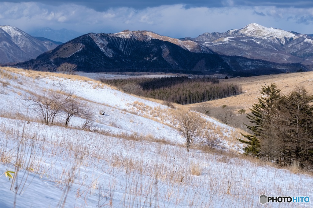 長野県・冬の霧ヶ峰の風景 3