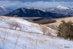 長野県・冬の霧ヶ峰の風景 3