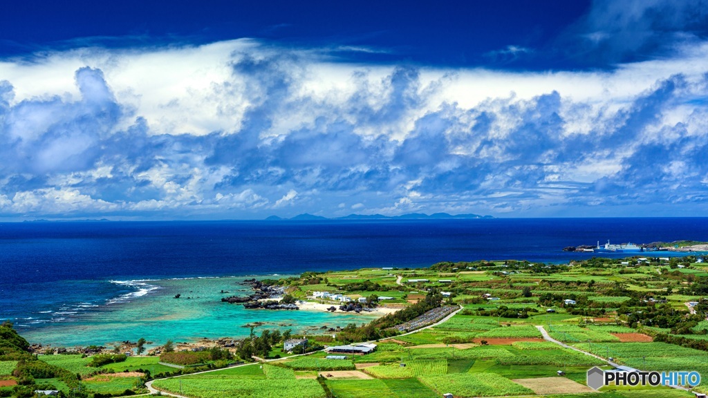 鹿児島県・与論島 高台からの風景 4