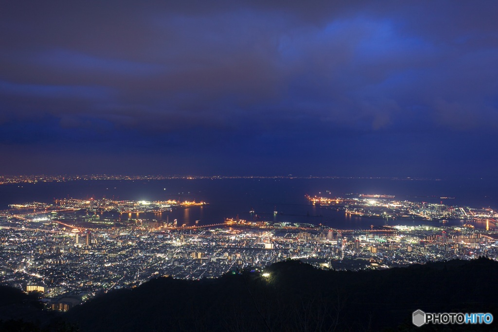 兵庫県・摩耶山掬星台からの夜景 2